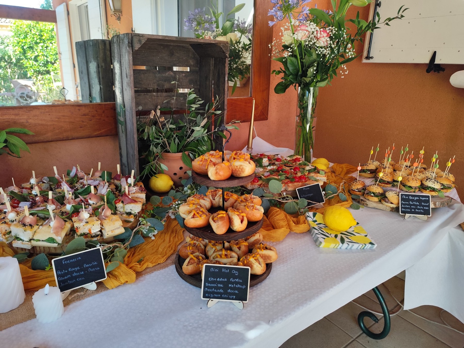 Buffet événementiel Pizz’Burger